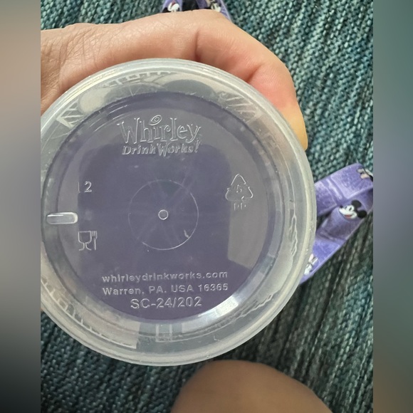 Disneyland 100 years of wonder celebration whirly cups w/straps. Mickey, Minnie. - Picture 5 of 6